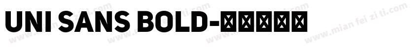 uni sans bold字体转换